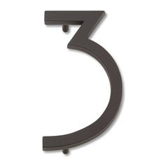 Modern Avalon House Number Three Aged Bronze Modern Avalon House Number Three Aged Bronze