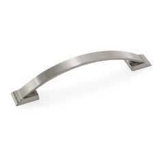 Candler 5-1/16 Inch Center to Center Satin Nickel Cabinet Pull Candler 5-1/16 Inch Center to Center Satin Nickel Cabinet Pull