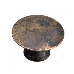 Povera 1-3/8 Inch Diameter Oxidized Brass Cabinet Knob Povera 1-3/8 Inch Diameter Oxidized Brass Cabinet Knob