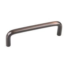 Torino 3-1/2 Inch Center to Center Dark Brushed Antique Copper Plated Steel Cabinet Pull Torino 3-1/2 Inch Center to Center Dark Brushed Antique Copper Plated Steel Cabinet Pull