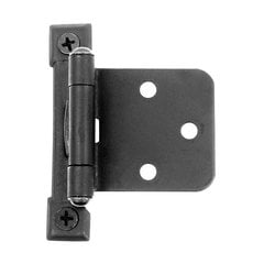 Flush Overlay Semi Concealed Hinge Black Iron Flush Overlay Semi Concealed Hinge Black Iron