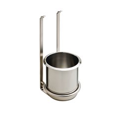 Utensil Holder For Backsplash Rail System Stainless Look Utensil Holder For Backsplash Rail System Stainless Look