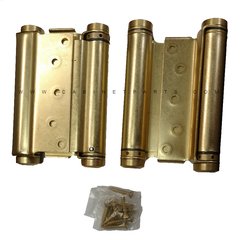 3029-6 6" Double Acting Mortise Spring Hinge - Satin Brass 3029-6 6" Double Acting Mortise Spring Hinge - Satin Brass
