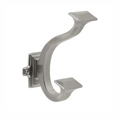 Bungalow Double Coat Hook Satin Nickel Bungalow Double Coat Hook Satin Nickel
