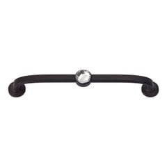 Legacy Crystal 5-1/16 Inch Center to Center Matte Black Cabinet Pull Legacy Crystal 5-1/16 Inch Center to Center Matte Black Cabinet Pull