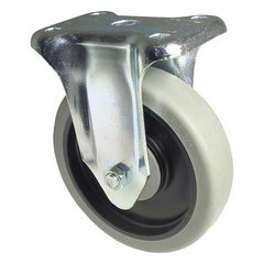 Fixed Thermoplastic Rubber Caster - Grey Fixed Thermoplastic Rubber Caster - Grey