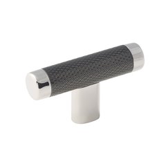 Esquire 2-5/8 Inch Diameter Polished Nickel/Gunmetal Cabinet Knob Esquire 2-5/8 Inch Diameter Polished Nickel/Gunmetal Cabinet Knob