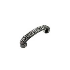 Rattan 3 Inch Center to Center Satin Antique Nickel Cabinet Pull Rattan 3 Inch Center to Center Satin Antique Nickel Cabinet Pull