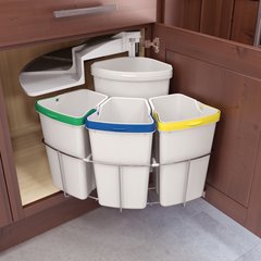 Oko Center 4 Waste/Recycling Center - (3) 10 qt & (1) 13 qt Oko Center 4 Waste/Recycling Center - (3) 10 qt & (1) 13 qt