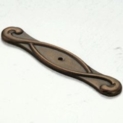 Arcadia Forged Solid Brass 4-1/2 Inch Length Ancient Bronze Back-plate Arcadia Forged Solid Brass 4-1/2 Inch Length Ancient Bronze Back-plate