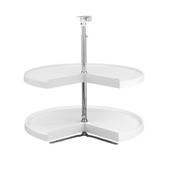 6942 Pie Cut Shelf Set 24 inch - White 6942 Pie Cut Shelf Set 24 inch - White