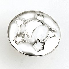 Celestials 1-1/4 Inch Diameter Polished Chrome Cabinet Knob Celestials 1-1/4 Inch Diameter Polished Chrome Cabinet Knob