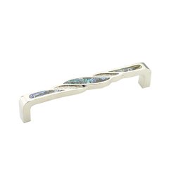 Arioso 5-5/8 Inch Center to Center Imperial Shell, Polished Nickel Cabinet Pull Arioso 5-5/8 Inch Center to Center Imperial Shell, Polished Nickel Cabinet Pull