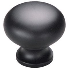 Country 1-1/4 Inch Diameter Flat Black Cabinet Knob Country 1-1/4 Inch Diameter Flat Black Cabinet Knob