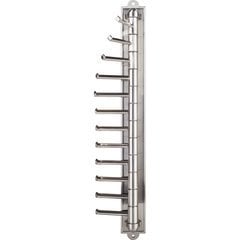 Screw Mounted Cascading Tie Rack - Satin Nickel Screw Mounted Cascading Tie Rack - Satin Nickel