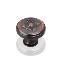 Lafayette 1-3/8 Inch Diameter Dark Brushed Antique Copper Cabinet Knob Lafayette 1-3/8 Inch Diameter Dark Brushed Antique Copper Cabinet Knob