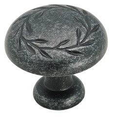 Nature's Splendor 1-1/4 Inch Diameter Wrought Iron Dark Cabinet Knob Nature's Splendor 1-1/4 Inch Diameter Wrought Iron Dark Cabinet Knob