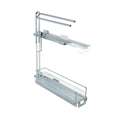 Base Pullout with Towel Rail 90 Degree Chrome Base Pullout with Towel Rail 90 Degree Chrome