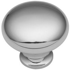 Solid Brass Knob 1-1/4" Dia Polished Chrome Solid Brass Knob 1-1/4" Dia Polished Chrome