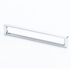 Dual 6-5/16 Inch Center to Center Polished Chrome Cabinet Pull Dual 6-5/16 Inch Center to Center Polished Chrome Cabinet Pull