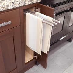 Pull-Out 3 Bar Towel Holder Anodized Aluminum Pull-Out 3 Bar Towel Holder Anodized Aluminum