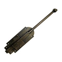Cabinet Surface Bolt with Latch 11-3/4 inch Long - Antique Brass Cabinet Surface Bolt with Latch 11-3/4 inch Long - Antique Brass