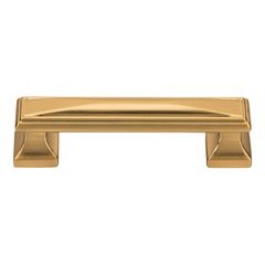 Wadsworth Pull 3-3/4 inch Center to Center Warm Brass Wadsworth Pull 3-3/4 inch Center to Center Warm Brass