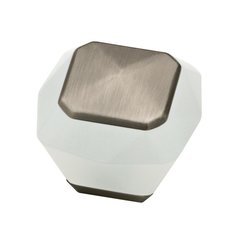 Kaley 1-3/8 Inch Diameter Frosted/Heirloom Silver Cabinet Knob Kaley 1-3/8 Inch Diameter Frosted/Heirloom Silver Cabinet Knob