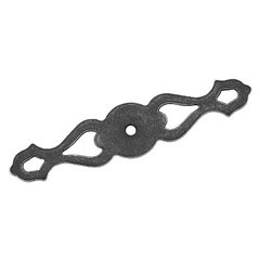 Back plates 4-3/8 Inch Length Wrought Iron Dark Back-plate Back plates 4-3/8 Inch Length Wrought Iron Dark Back-plate