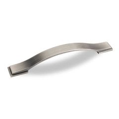 Miranda 6-5/16 Inch Center to Center Bright Nickel Brushed with Dull Lacquer Cabinet Pull Miranda 6-5/16 Inch Center to Center Bright Nickel Brushed with Dull Lacquer Cabinet Pull