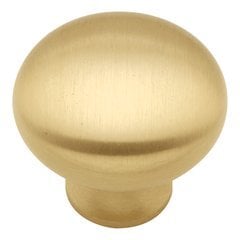 Solid Brass Knob 1-1/4" Dia Satin Brass Solid Brass Knob 1-1/4" Dia Satin Brass