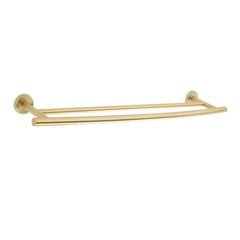 Arrondi 24 inch Double Towel Bar Brushed Bronze Arrondi 24 inch Double Towel Bar Brushed Bronze