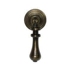 Teardrop Pulls 2-1/4 Inch Diameter Unlacquered Antique Brass Pendant Pull Teardrop Pulls 2-1/4 Inch Diameter Unlacquered Antique Brass Pendant Pull