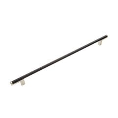 Regatta 11-5/16 Inch Center to Center Matte Black/Satin Nickel Cabinet Pull Regatta 11-5/16 Inch Center to Center Matte Black/Satin Nickel Cabinet Pull