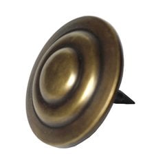 Round Three-Tier Clavo 1-1/2" Dia - Antique Brass Round Three-Tier Clavo 1-1/2" Dia - Antique Brass
