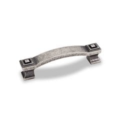 Delmar 3-3/4 Inch Center to Center Distressed Pewter Cabinet Pull Delmar 3-3/4 Inch Center to Center Distressed Pewter Cabinet Pull