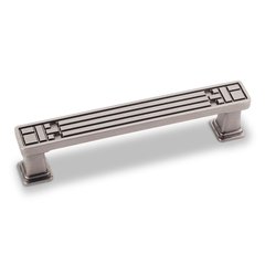 Rochester 3-3/4 Inch Center to Center Bright Nickel Brushed with Dull Lacquer Cabinet Pull Rochester 3-3/4 Inch Center to Center Bright Nickel Brushed with Dull Lacquer Cabinet Pull