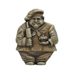 Fun In The Kitchen 1-1/2 Inch Diameter Antique Brass Cabinet Knob Fun In The Kitchen 1-1/2 Inch Diameter Antique Brass Cabinet Knob