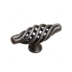 Forged Iron 2-3/16 Inch Diameter Natural Iron Cabinet Knob Forged Iron 2-3/16 Inch Diameter Natural Iron Cabinet Knob