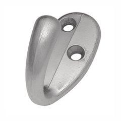 Single Utility Coat Hook Satin Chrome Single Utility Coat Hook Satin Chrome