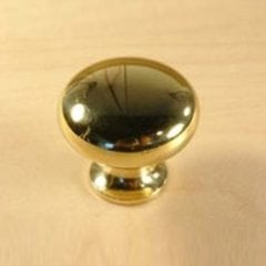 Saturn 1-1/4 Inch Diameter Polished Brass Cabinet Knob Saturn 1-1/4 Inch Diameter Polished Brass Cabinet Knob