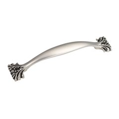 Ithica 5-1/16 Inch Center to Center Satin Antique Silver Cabinet Pull Ithica 5-1/16 Inch Center to Center Satin Antique Silver Cabinet Pull