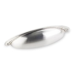 Venezia 3-3/4 Inch Center to Center Satin Nickel Cabinet Cup Pull Venezia 3-3/4 Inch Center to Center Satin Nickel Cabinet Cup Pull