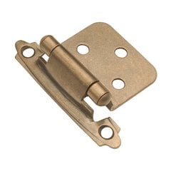 Variable Overlay Hinge Pair Antique Brass Self Close Variable Overlay Hinge Pair Antique Brass Self Close