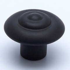 Rhapsody 1-1/4 Inch Diameter Satin Black Cabinet Knob Rhapsody 1-1/4 Inch Diameter Satin Black Cabinet Knob