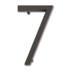Modern Avalon House Number Seven Aged Bronze Modern Avalon House Number Seven Aged Bronze