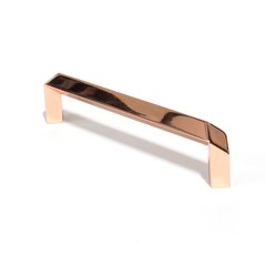 Venus 5-1/16 Inch Center to Center Polished Rose Gold Cabinet Pull Venus 5-1/16 Inch Center to Center Polished Rose Gold Cabinet Pull