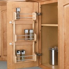 Door Mount Spice Rack 15 inch - Wood Door Mount Spice Rack 15 inch - Wood