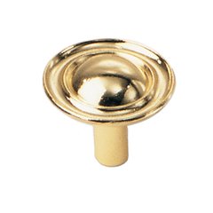 Classic Traditions 1-1/4 Inch Diameter Polished Brass Cabinet Knob Classic Traditions 1-1/4 Inch Diameter Polished Brass Cabinet Knob