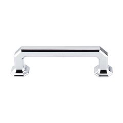 Chareau 3-3/4 Inch Center to Center Polished Chrome Cabinet Pull Chareau 3-3/4 Inch Center to Center Polished Chrome Cabinet Pull
